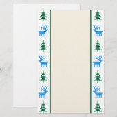 Kerstpatronen: dromen en bomen briefpapier (Voorkant / Achterkant)