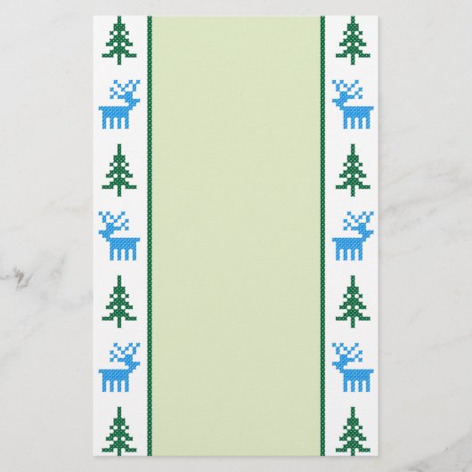 Kerstpatronen: dromen en bomen briefpapier (Voorkant)