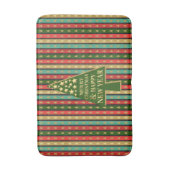 Kerstpatronen - Elegant en chique boomontwerp Badmat (Voorkant Verticaal)