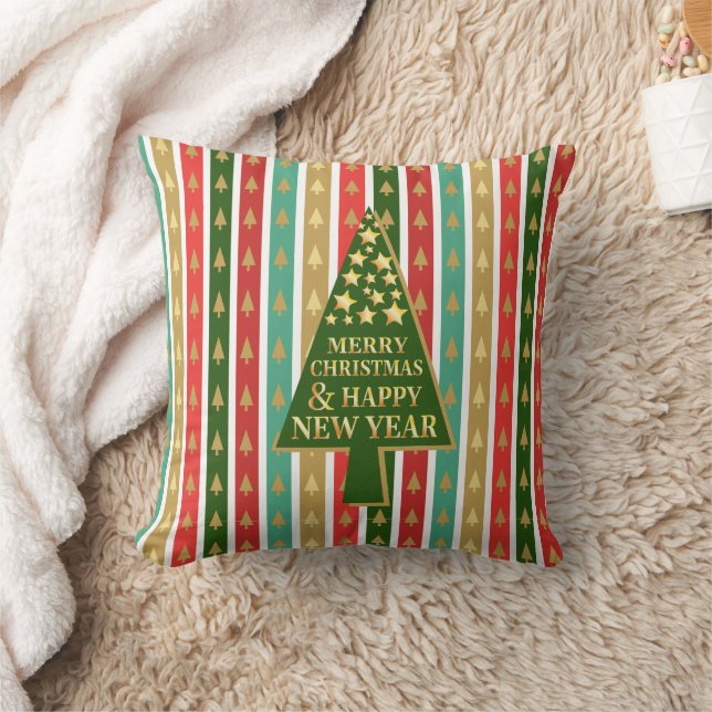 Kerstpatronen - Elegant en chique boomontwerp Kussen (Deken)