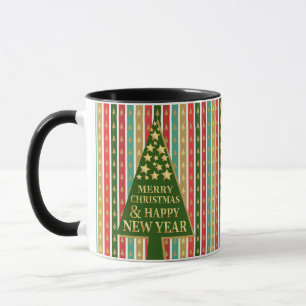 Kerstpatronen - Elegant en chique boomontwerp Mok