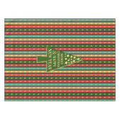 Kerstpatronen - Elegant en chique boomontwerp Tafelkleed (Voorkant (Horizontaal))