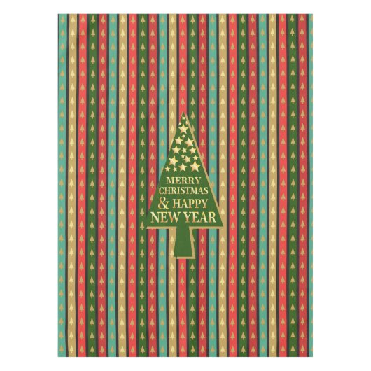 Kerstpatronen - Elegant en chique boomontwerp Tafelkleed (Voorkant)