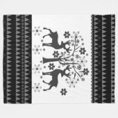 kerstpatronen fleece deken (Voorkant (Horizontaal))