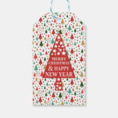 Kerstpatronen - kerstboom cadeaulabel (Achterkant)