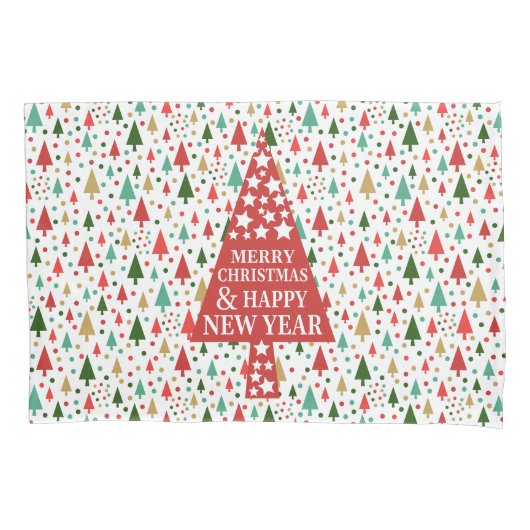 Kerstpatronen - kerstboom kussensloop (Voorkant)