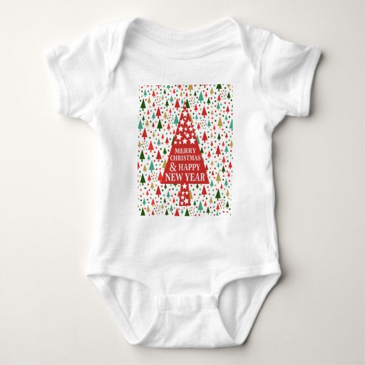 Kerstpatronen - kerstboom romper (Voorkant)