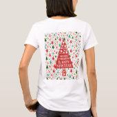 Kerstpatronen - kerstboom t-shirt (Achterkant)