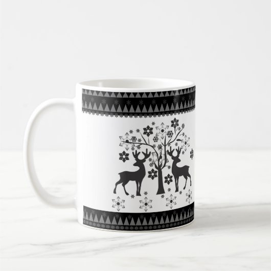 kerstpatronen koffiemok (Links)