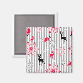 kerstpatronen magneet (Voorkant / Achterkant)