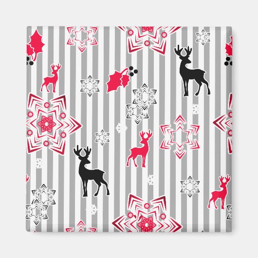 kerstpatronen magneet (Voorkant)