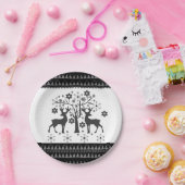 kerstpatronen papieren bordje (Feest)