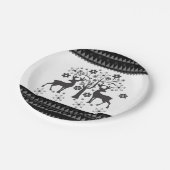 kerstpatronen papieren bordje (Gekanteld)