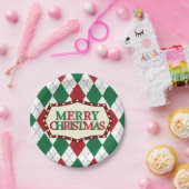 kerstpatronen papieren bordje (Feest)