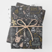 kerstpatronen Papieren vellen ompakken (In situ)