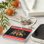 kerstpatronen sleutelhanger (Voorkant Rechts)
