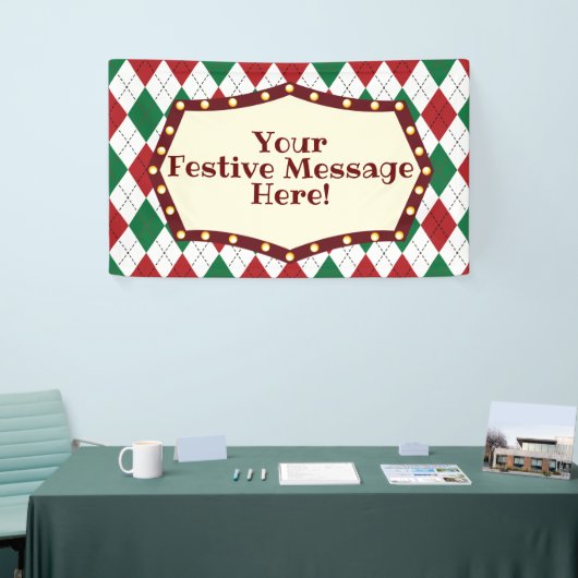 kerstpatronen spandoek (Beurs)