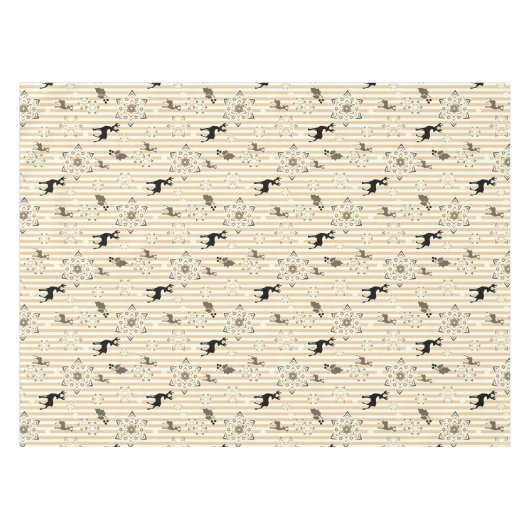 kerstpatronen tafelkleed (Voorkant (Horizontaal))