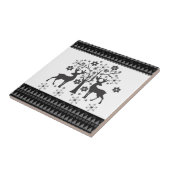 kerstpatronen tegeltje (Zijkant)