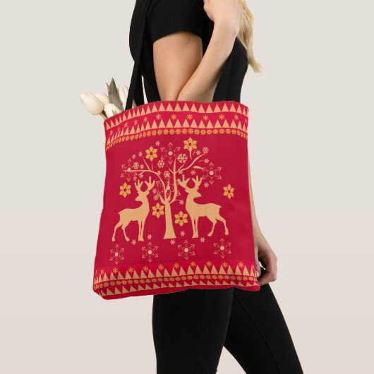 kerstpatronen tote bag (Dichtbij)