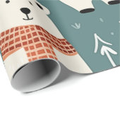 kerstpatronen voor Beer Cadeaupapier (Rol Hoek)