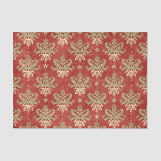  kerstpatronen voor feestdagen tissuepapier (Voorkant)