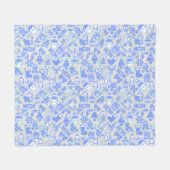 Kerstpatroon 07.nbg L Grijs BG Fleece Deken (Voorkant (Horizontaal))