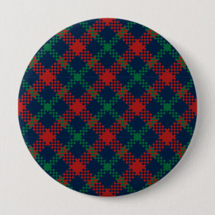 Kerstpatroon 104 ronde button 4,0 cm
