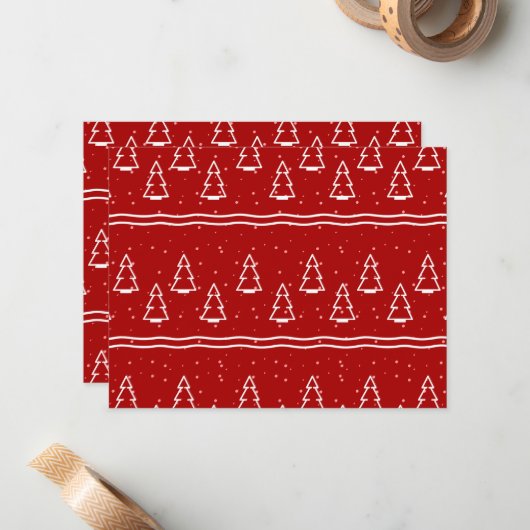 Kerstpatroon 116 notitiekaartje (Voorkant / Achterkant in situ)