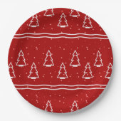 Kerstpatroon 116 papieren bordje (Voorkant)