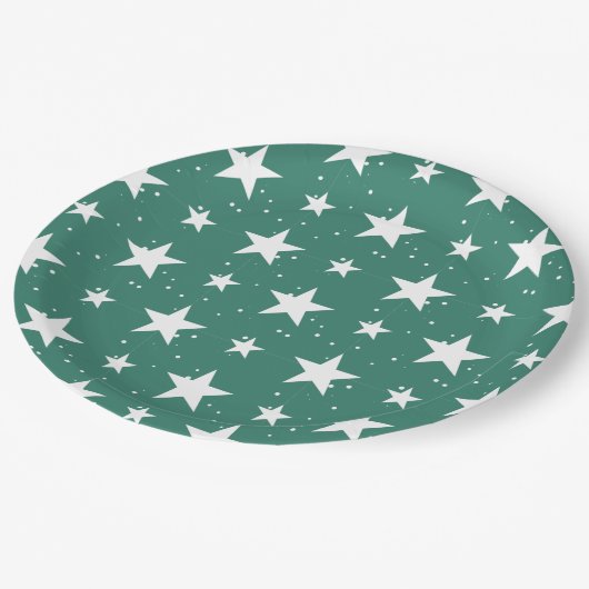 Kerstpatroon 121 papieren bordje (Gekanteld)