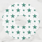 Kerstpatroon 123 wijnglaslabel (Voorkant)