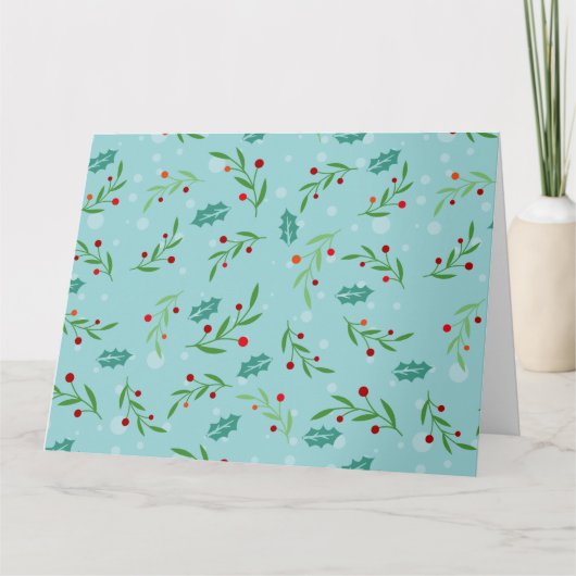 Kerstpatroon 126 bedankkaart (Voorkant)