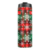 kerstpatroon 1 met naam thermosbeker (Voorkant)