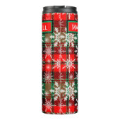kerstpatroon 1 met naam thermosbeker (Achterkant)