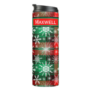 kerstpatroon 1 met naam thermosbeker
