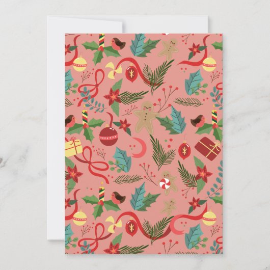 Kerstpatroon 2 bedankkaart (Voorkant)