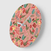 Kerstpatroon 2 grote klok (Hoek)