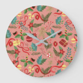 Kerstpatroon 2 grote klok (Voorkant)