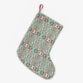 Kerstpatroon 2 kleine kerstsok (Voorkant (Hangend))