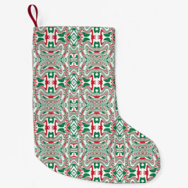 Kerstpatroon 2 kleine kerstsok
