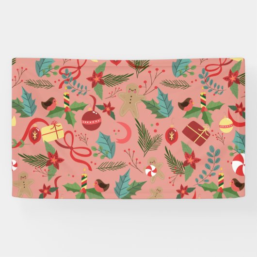 Kerstpatroon 2 spandoek (Horizontaal)