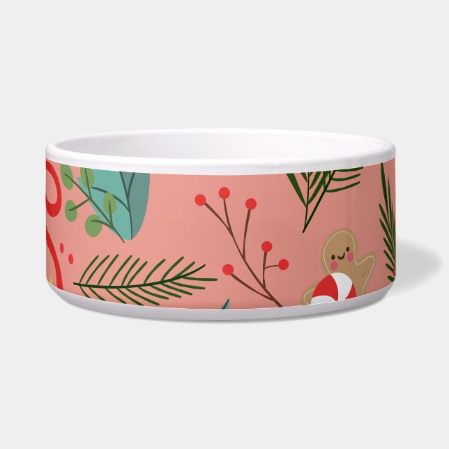 Kerstpatroon 2 voerbakje (Voorkant)