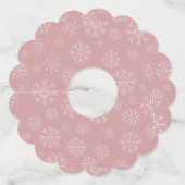 Kerstpatroon 34 wijnglaslabel (Voorkant)