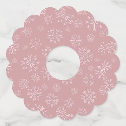 Kerstpatroon 34 wijnglaslabel (Voorkant)