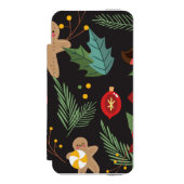 Kerstpatroon 3 incipio iPhone portemonnee hoesje (Voorkant Agenda)