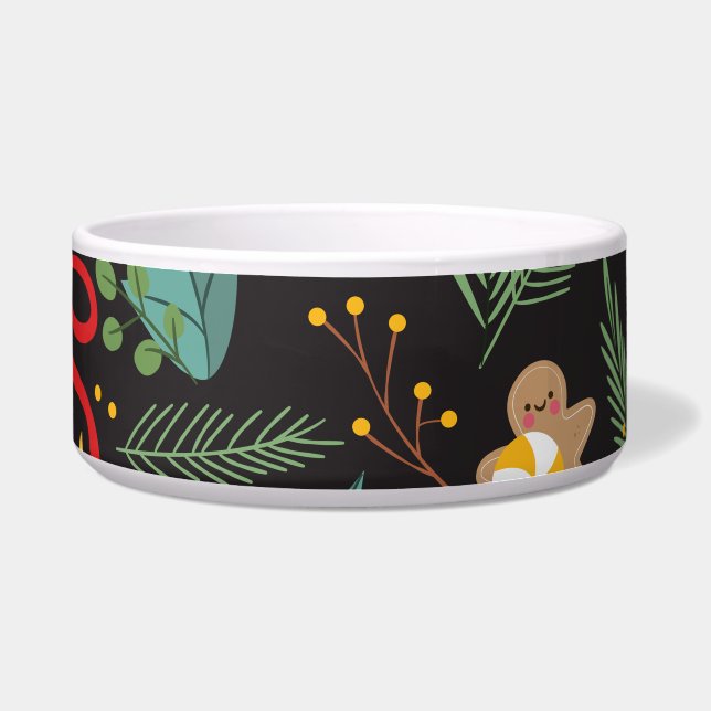 Kerstpatroon 3 voerbakje (Voorkant)