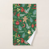 Kerstpatroon 5 bad handdoek (Handdoek)