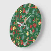 Kerstpatroon 5 grote klok (Hoek)