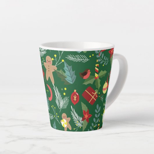 Kerstpatroon 5 latte mok (Rechterhoek)